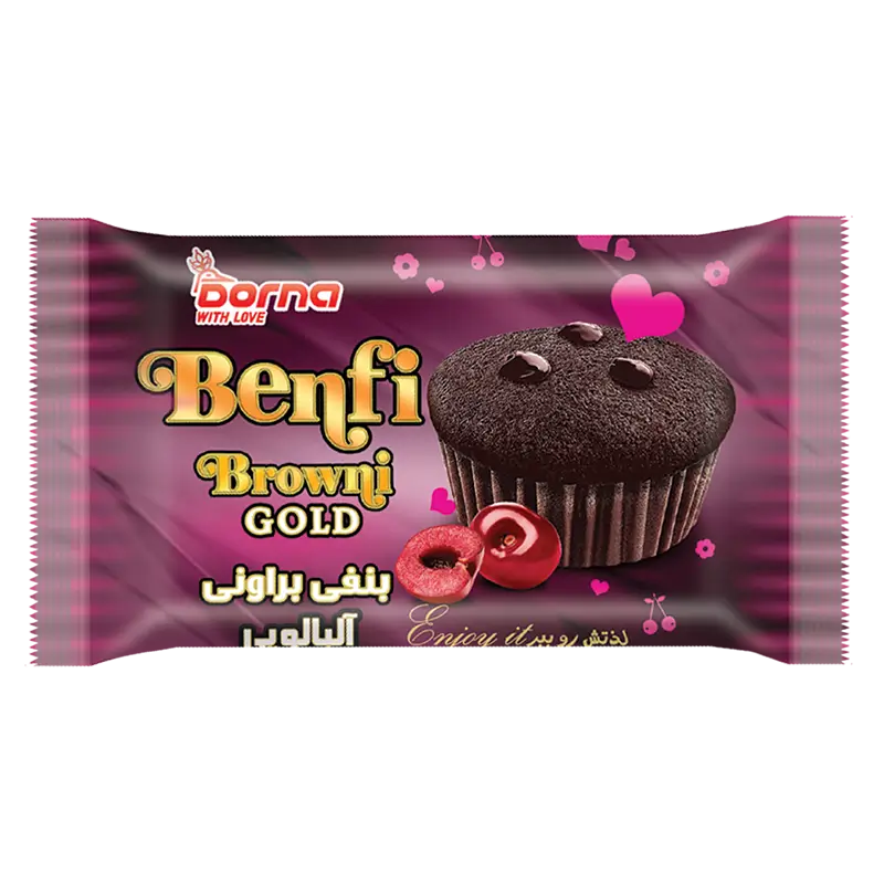 کیک بنفی با مغز آلبالو